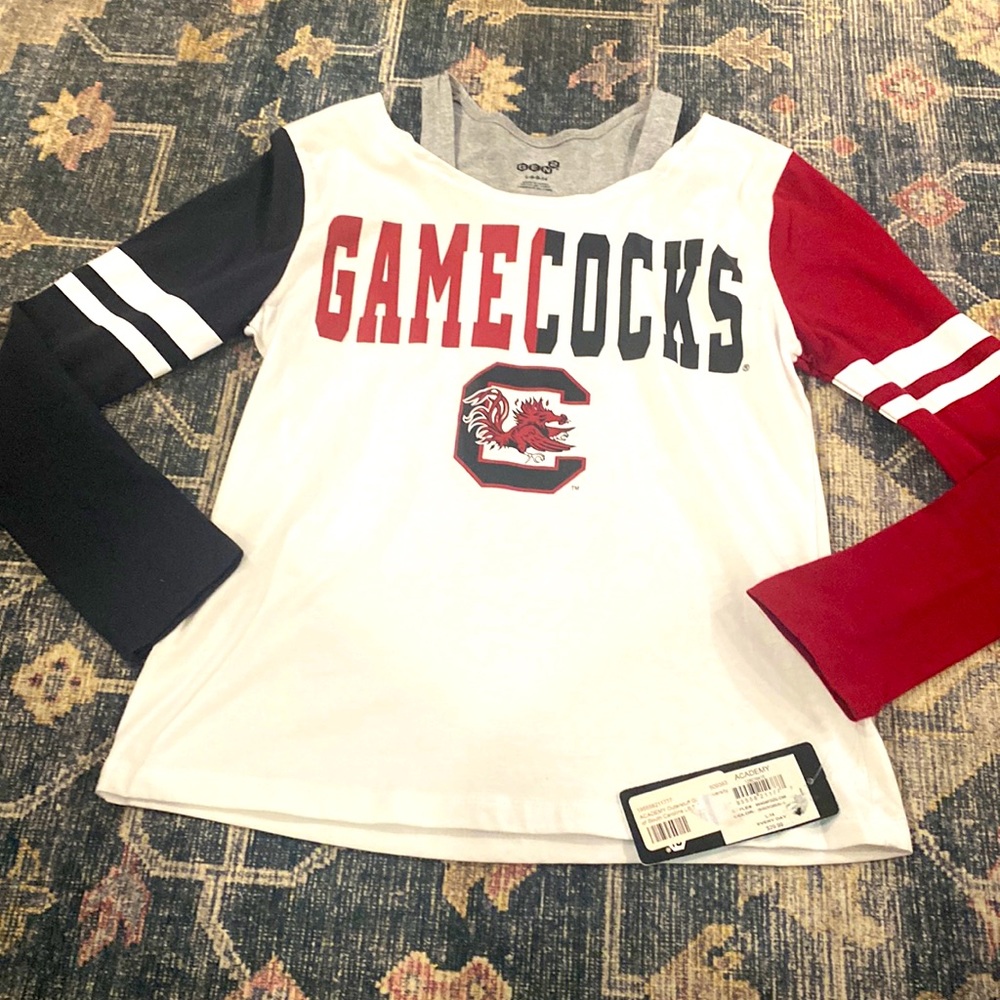 NCAA SOUTH CAROLINA GAMECOCKS girls sizes L & M avail. shirt top NEW NWT